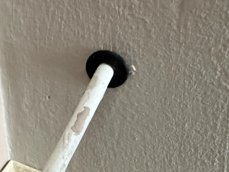 Wall plug for TV coaxial cable