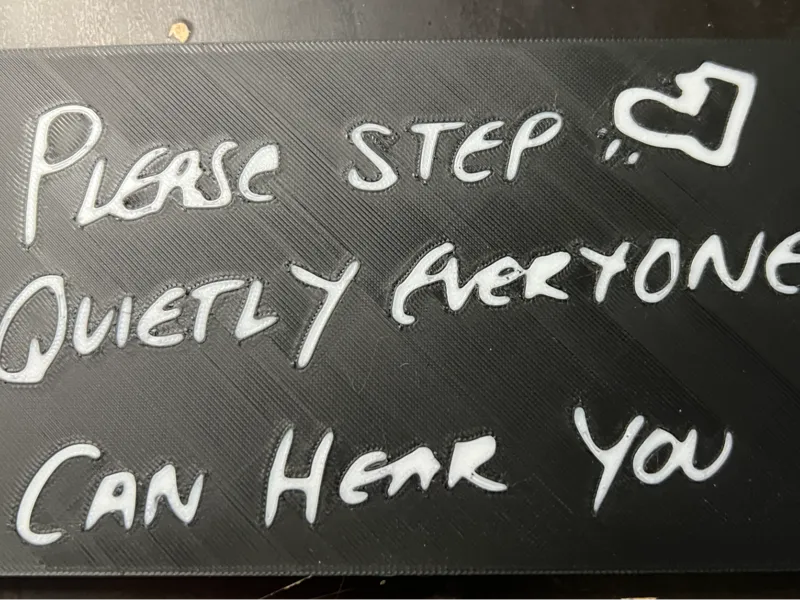 Sydney Opera House Please Step Quietly Sign