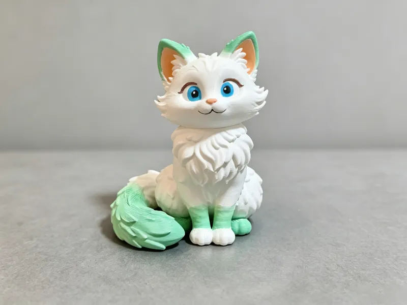 可爱卡通猫咪雕像