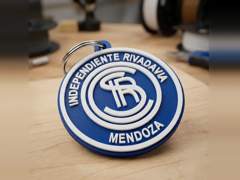 Llavero Independiente Rivadavia | Escudo Lepra 3D