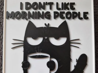 Hate Cat Schild