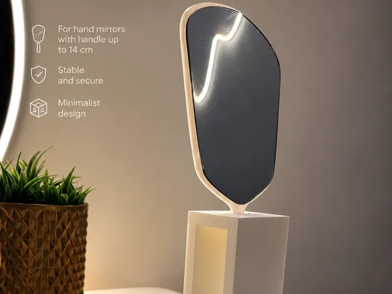 MINIMALIST HAND MIRROR STAND