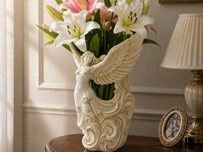 Angel Wings Decorative Flower Vase