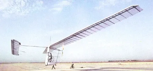Gossamer Albatross Experimental Aircraft Mahogany Wood Model Large New - Picture 1 of 1