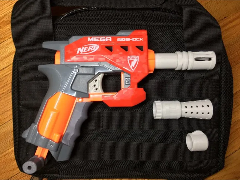 Nerf Mega Bigshock Inline Mag w/Swappable Muzzles