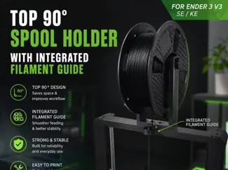 Ultimate Top 90° Spool Holder for Ender 3 V3 SE/KE