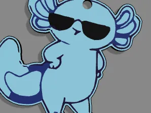 axolotl keychain (2nd one)