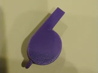 Whistle with keychain hole