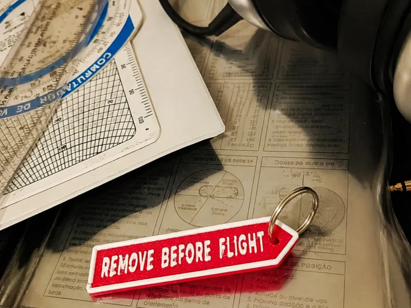 Remove Before Flight Keychain - Captain Edition