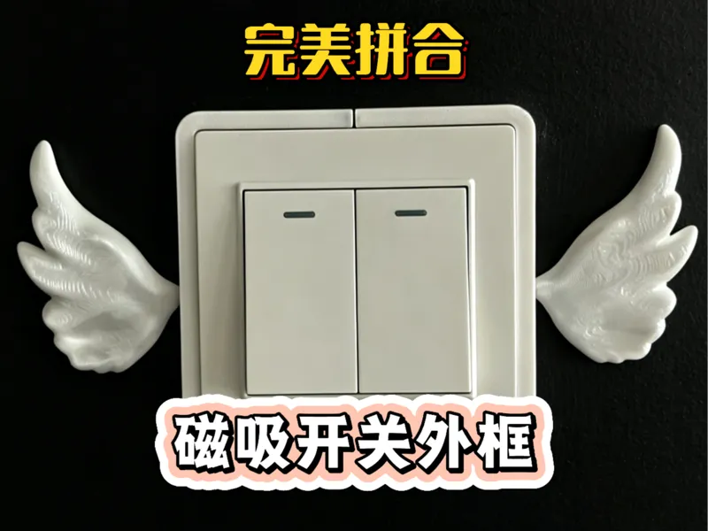 丝绸开关外框-天使翅膀
