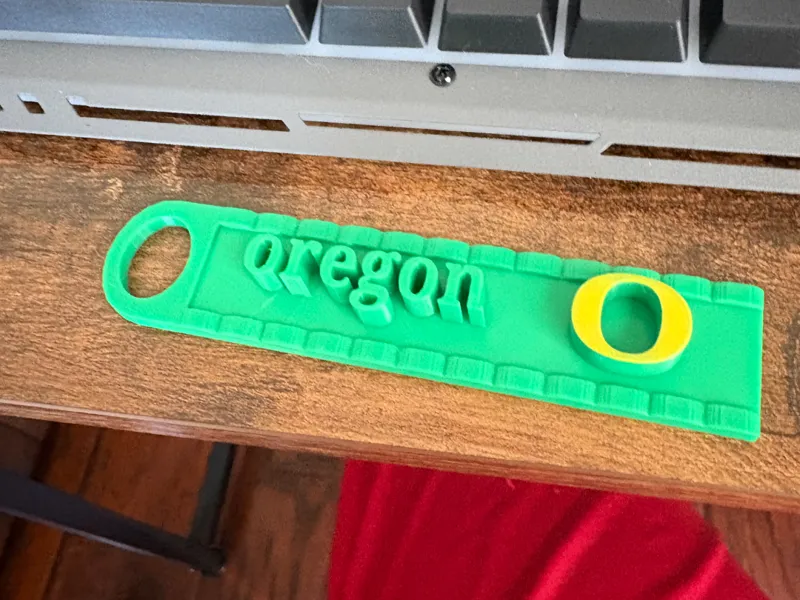oregon ducks keychain