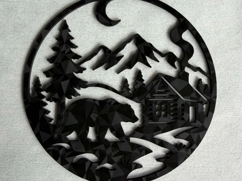 Bear mountain wall art