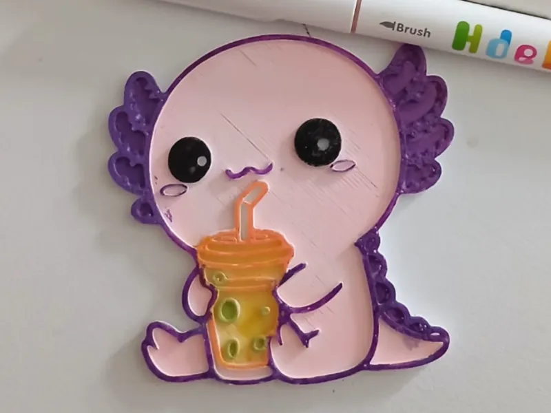 Axelote para colorir