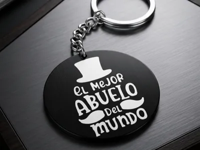 KEYCHAIN THE BEST GRANDFATHER IN THE WORLD FATHER'S DAY