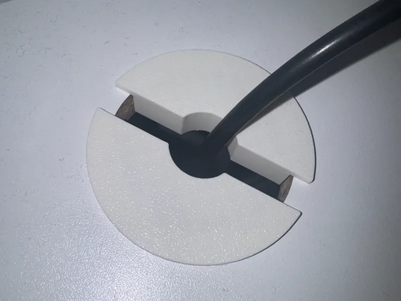 Parametric Split Desk Cable Grommet Reducer