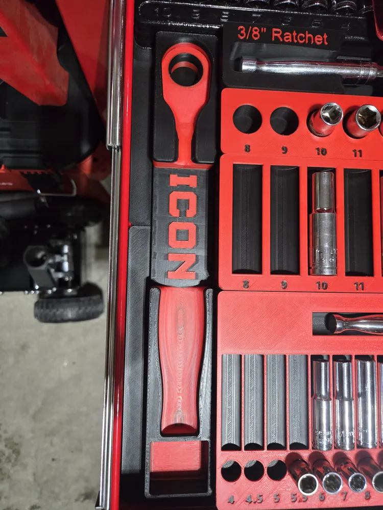 Icon G2 3/8 Ratchet Comfort Grip Gridfinity - Free 3D Print Model ...