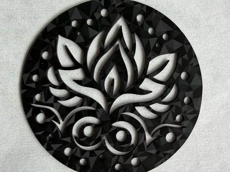 Lotus flower art wall