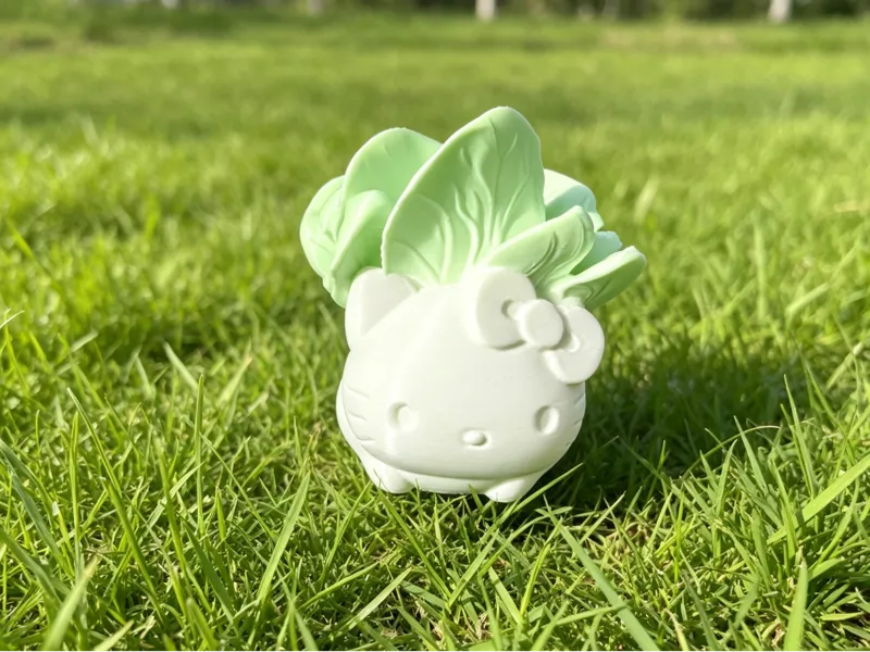 HelloKitty百财白菜！可爱又聚财的桌面小摆件