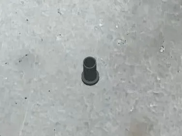 Total height 10mm|Tube H8.6 D_outer3.6 D_inner3 Wall_thickness0.3|Tubular part with base R2.5 H1
