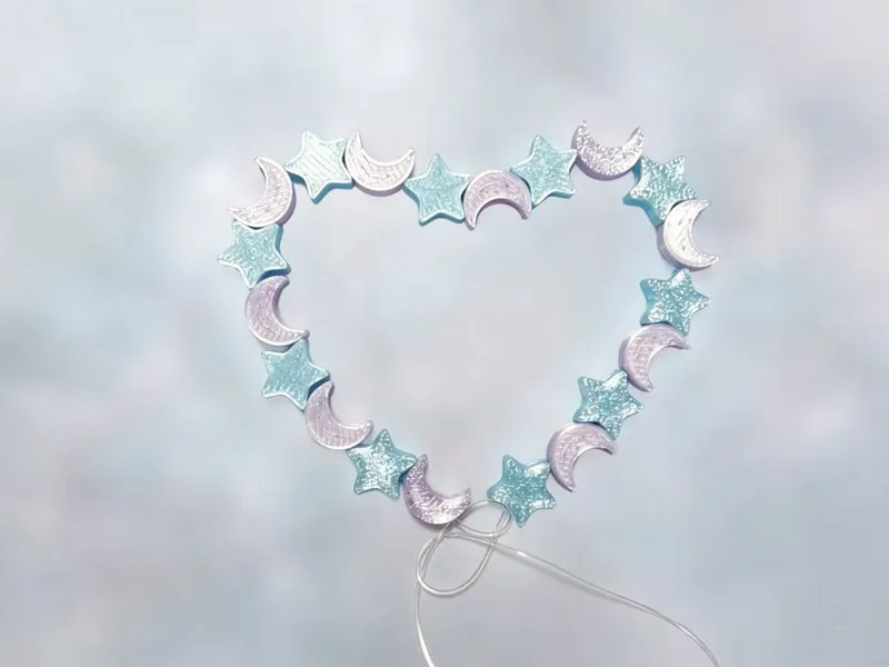 星星月亮手链 串珠 项链