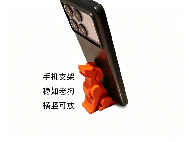 手机支架 桌面支架 小狗 