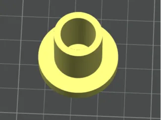Round Stepped Flanged Cap with Tapered Blind Hole
