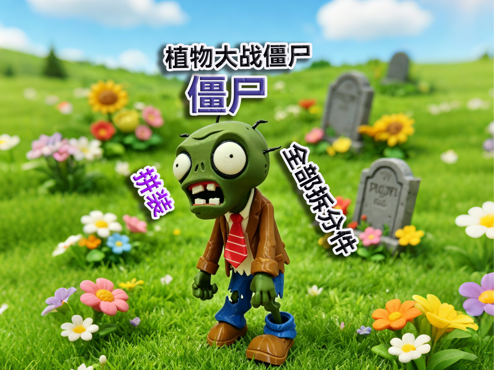 植物大战僵尸 僵尸  丧尸 全拆分件 组装