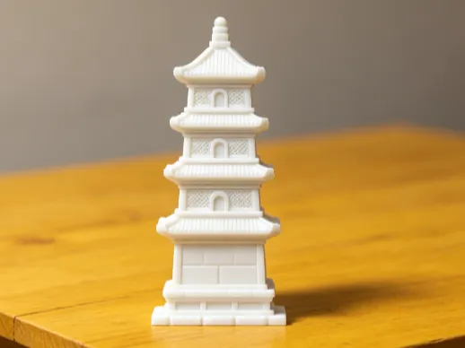 古代石塔 微缩古建筑模型 中式宝塔 3D打印装饰摆件 STL/3MF