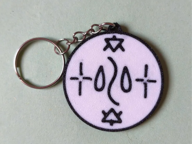 Keychain water spell Witch hat talier