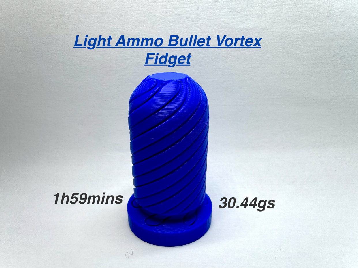 Light Ammo Bullet Vortex Fidget