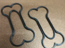 Dog bone paper clip