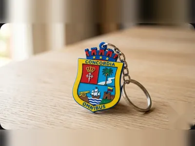 Barranquilla Keychain | Barranquilla Emblem 3D