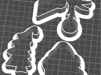 Grinch Cookie Cutter set 