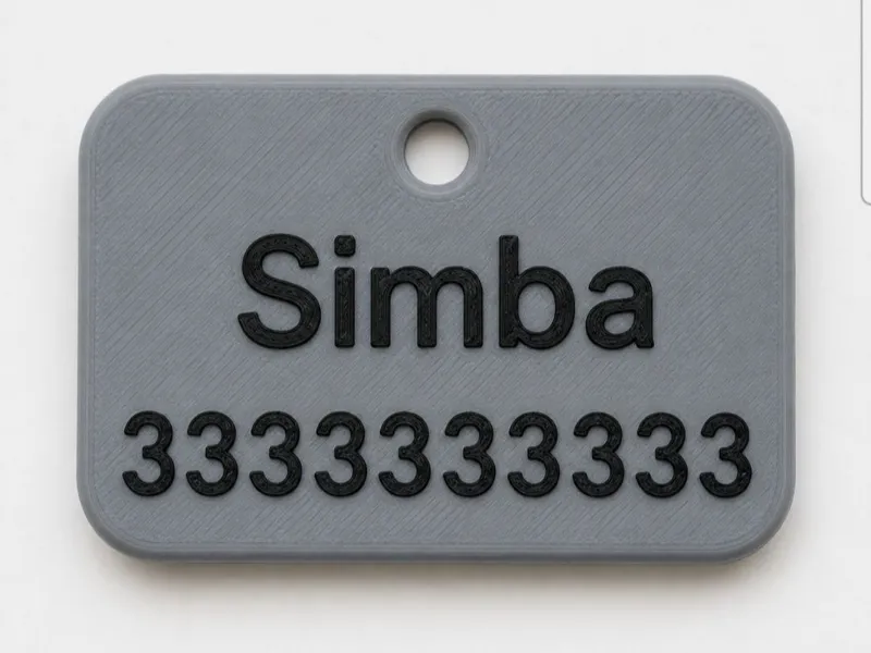 parametric animal tag generator
