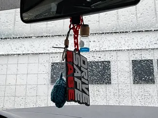 DRIVE SAFE BABE JDM KEYCHAIN