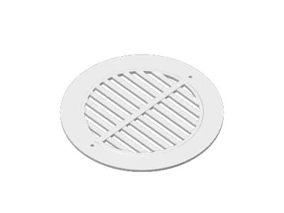 Flat pool bottom grille 188 mm