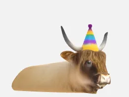 Tim The Breadstick party cow