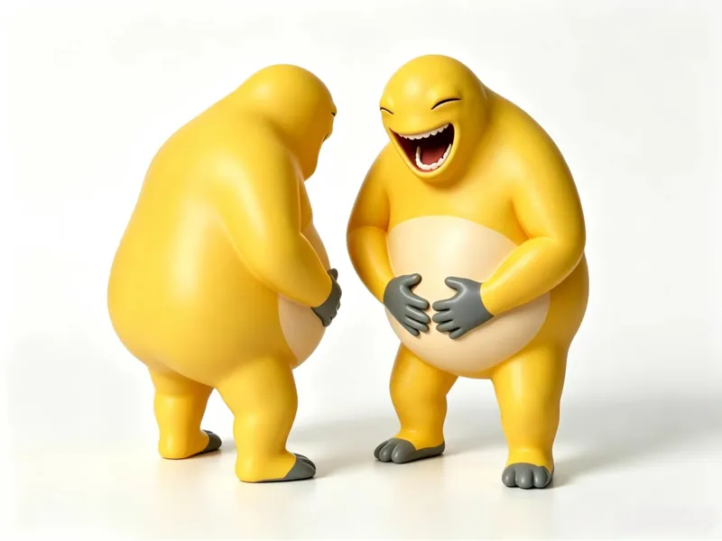 奶龙 捧腹大笑 