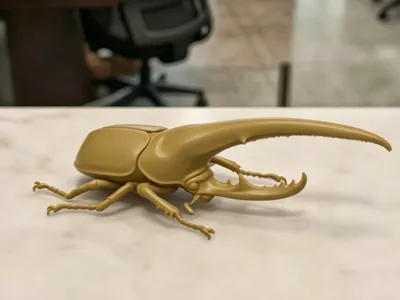 Hercules Beetle High-Precision Model (Rhinoceros Beetle)