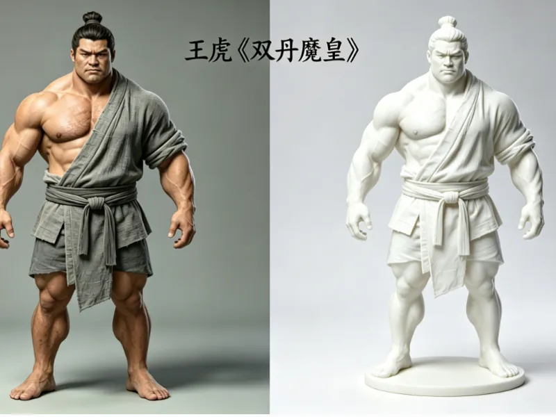 王虎-《双丹魔皇》-男主之一-人物形象3D 手办