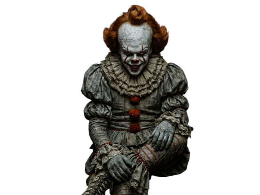 payaso it pennywise sentado