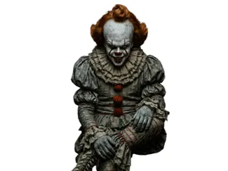 payaso it pennywise sentado