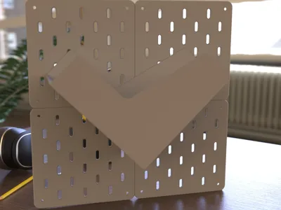 IKEA SKADIS Pegboard Bookshelf A4 File Holder