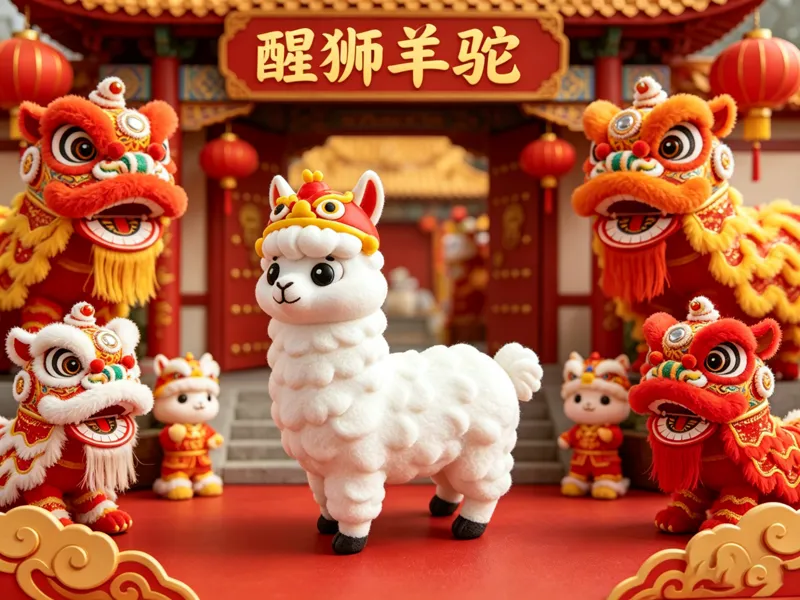 醒狮羊驼-多色