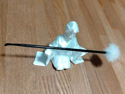 Samurai's Daughter Holding an Ear Pick