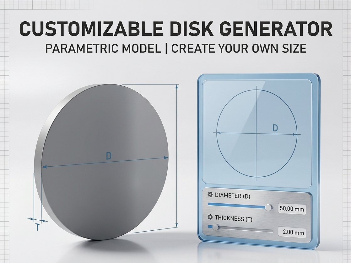Circle-disk-cylinder generator