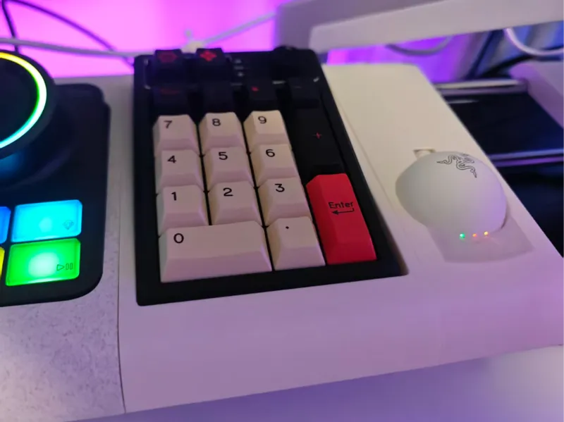 模块化光轴增高架-拓展模块-小键盘收纳