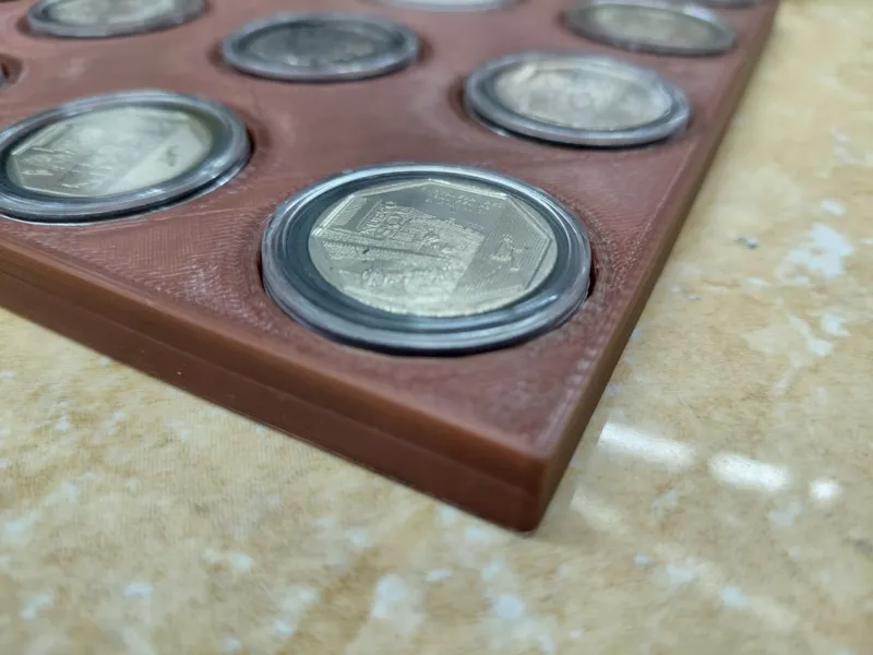 EXHIBIDOR DE MONEDAS DE UN SOL