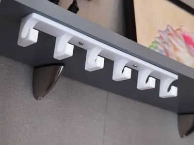 Under-mount Key Holder with 6 Hooks