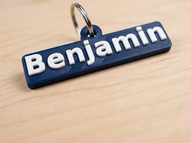 Llavero Benjamin_Name | Escudo 3D